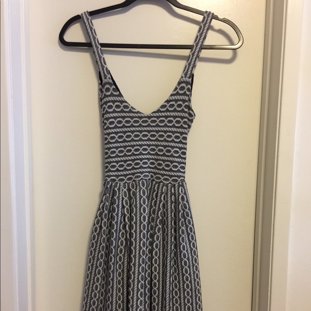 Anthropologie Dress - Gray and White